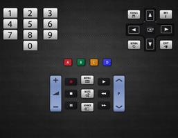 Remote controller samsung TV Plakat