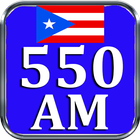 AM 550 Radio AM Radio AM Puerto Rico Radio AM 550 آئیکن