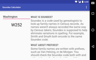 Soundex Calculator syot layar 3
