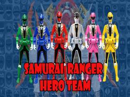 Samurai Ranger Hero Team. Affiche