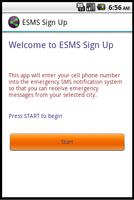 ESMS Sign Up โปสเตอร์