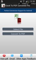 Excel to PDF Converter Pro + poster