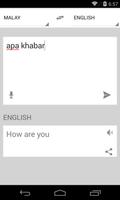 Malay Translator syot layar 1