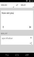 Malay Translator syot layar 2