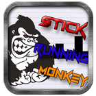 Stick Running Monkey-icoon