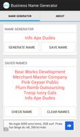 Business Name Generator پوسٹر