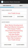 Business Name Generator اسکرین شاٹ 1