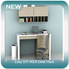 Easy DIY IKEA Desk Hack icône