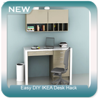 Easy DIY IKEA Desk Hack icon