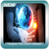 ikon Hologram Tech Globe wallpaper
