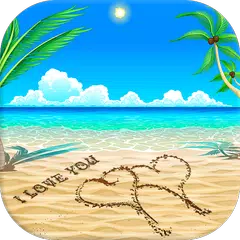 Sand Draw on beach with sea wave APK Herunterladen