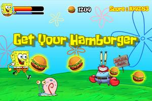 برنامه‌نما SpongeBobs Eat Hamburger عکس از صفحه