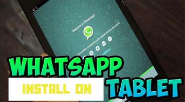 Poster Install Tablet for WhatsApp