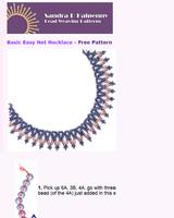 Basic Beaded Necklace pattern Affiche
