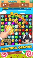 Candy Frenzy Match 3 تصوير الشاشة 1