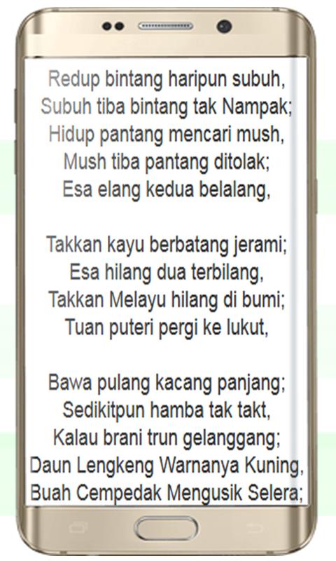 Free Gambar Pantun Kepahlawanan For Android Apk Download Terkeren oleh Cikimm.com