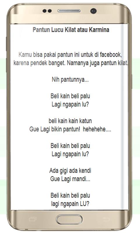 Pantun Lucu Kilat Atau Karmina 2018 For Android Apk Download