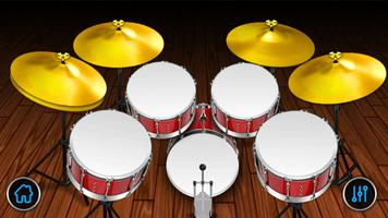 Drum Set - Rock الملصق