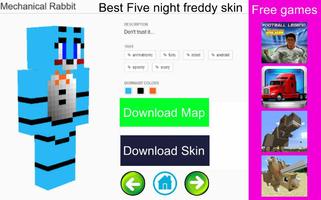 Top FNAF Skin for Minecraft capture d'écran 2