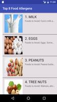 Top 8 Food Allergens الملصق