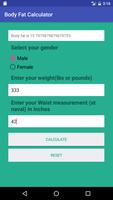 Body Fat Calculator capture d'écran 1