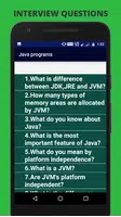 JAVA BOOK -  JAVA PROGRAMS تصوير الشاشة 7