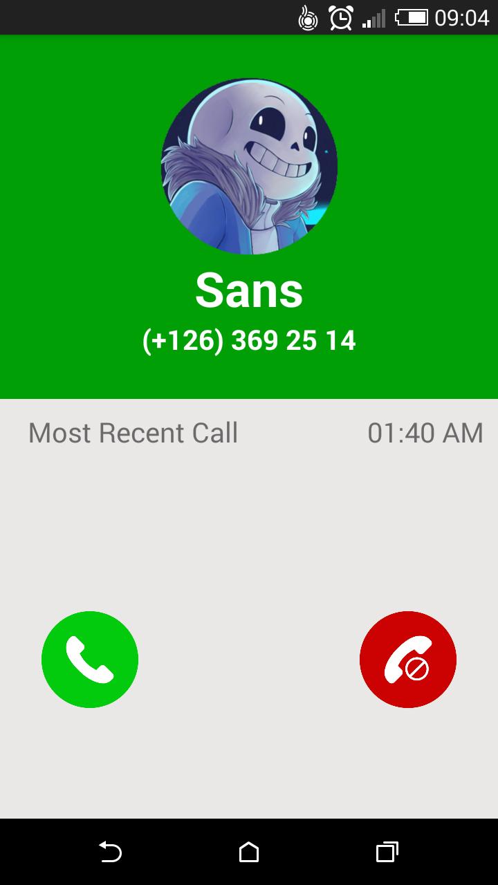 Top Sans Call – Fake Call Sans Simulator 2021 APK برای دانلود اندروید