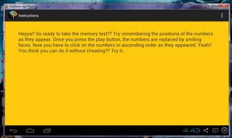 Memory Test स्क्रीनशॉट 1
