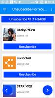 Unsubscribe For YouTube plakat