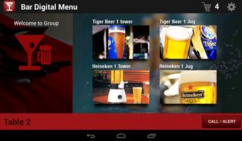 1 Schermata Digital menu for Bars