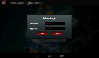 Restaurant Digital Menu पोस्टर