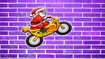 Motobike game : Santa claus poster