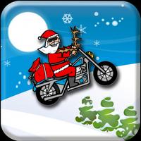 Santa Bike Hill ClimbVillage plakat