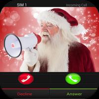 Santa Talking Fake Call prank Affiche