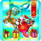 Christmas Santa :Santa sleigh gifts caster icon