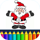 Coloring Santa Claus - Christmas game for kids icône