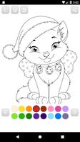 Coloring Santa Claus - Christmas game for kids ảnh chụp màn hình 3