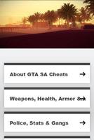 Cheats GTA SA poster