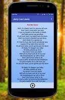 Jerry Lee Lewis' Songs and Lyrics स्क्रीनशॉट 1