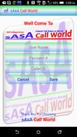 sAsA Call World โปสเตอร์