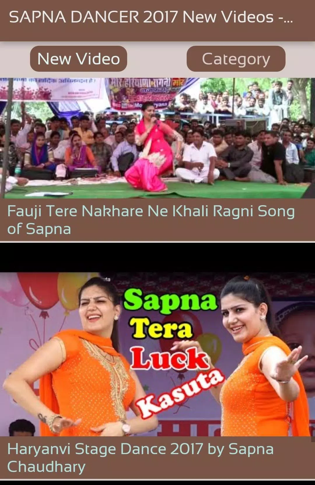 1080px x 1664px - SAPNA DANCER 2017 New Videos - Latest Dance Songs APK for Android Download