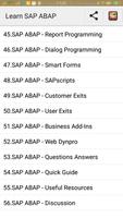 Learn SAP ABAP Full capture d'écran 1