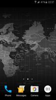 Black Map Live Wallpaper plakat