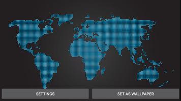 Black Map Live Wallpaper 截图 3