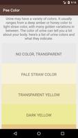 Pee's Colors - Urine Color Psychology poster