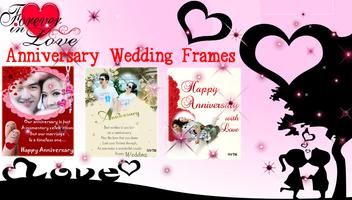 Anniversary Wedding Frames Affiche