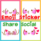 Emoji Sticker Share Social icône