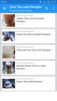 Chai Tea Latte Recipes capture d'écran 1