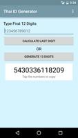 Thai National ID Generator স্ক্রিনশট 2