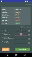 Discount Calculator capture d'écran 1